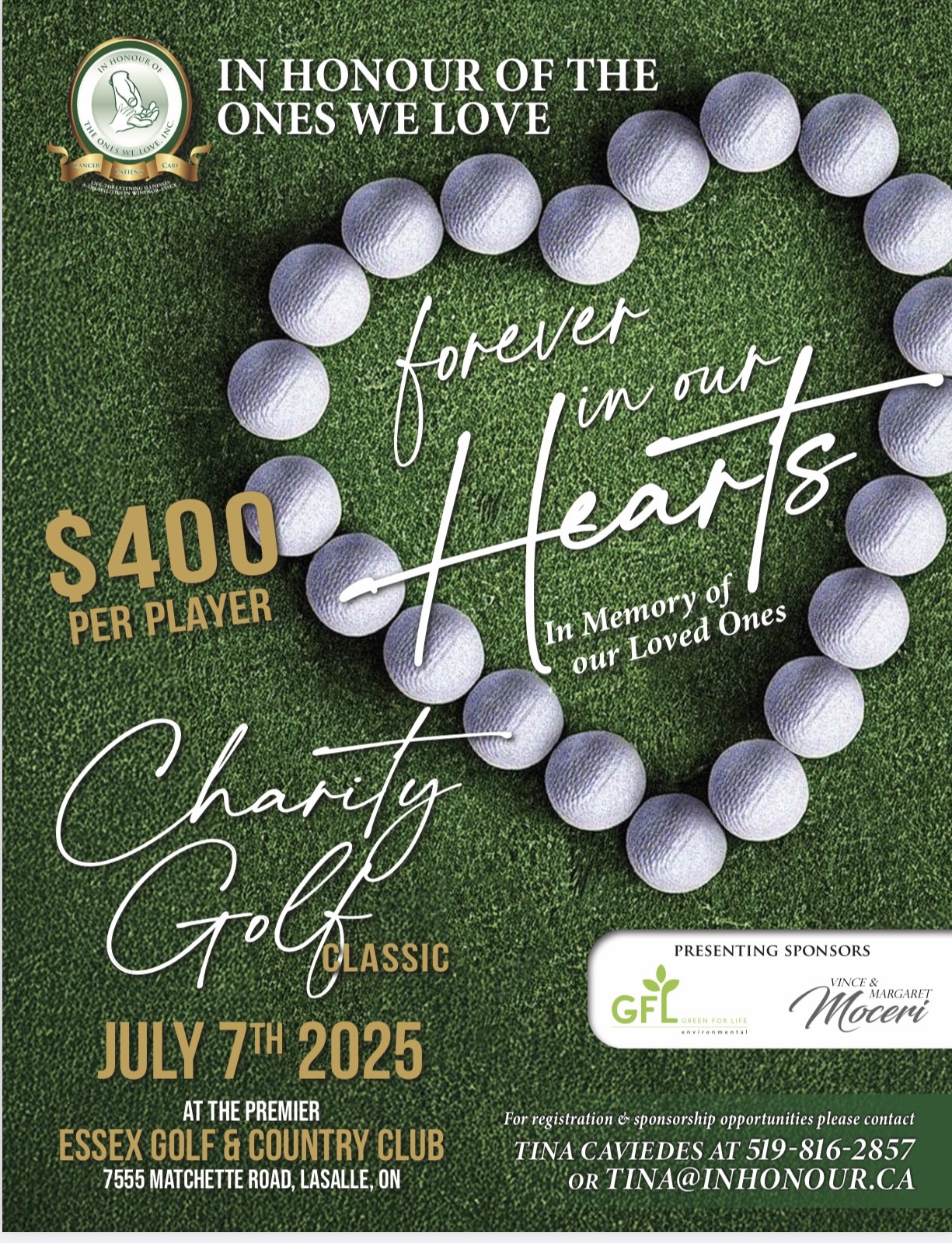 In Honour of the Ones We Love Annual Charity Golf Classic 2025