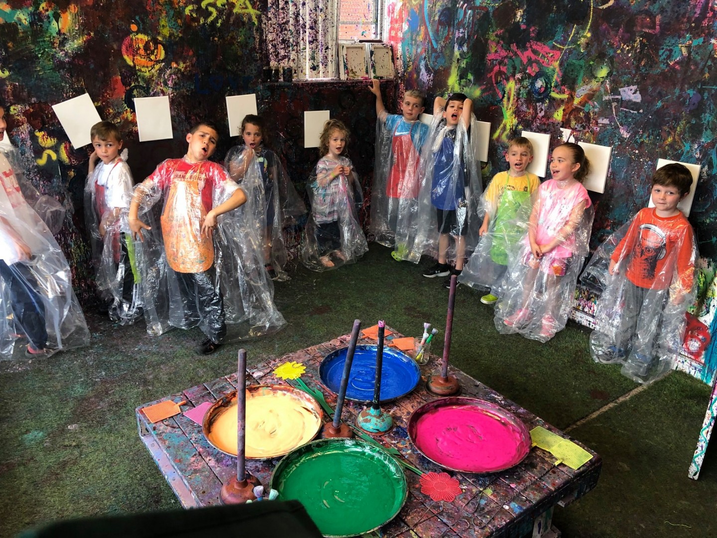 Slime & Art Splatter Class